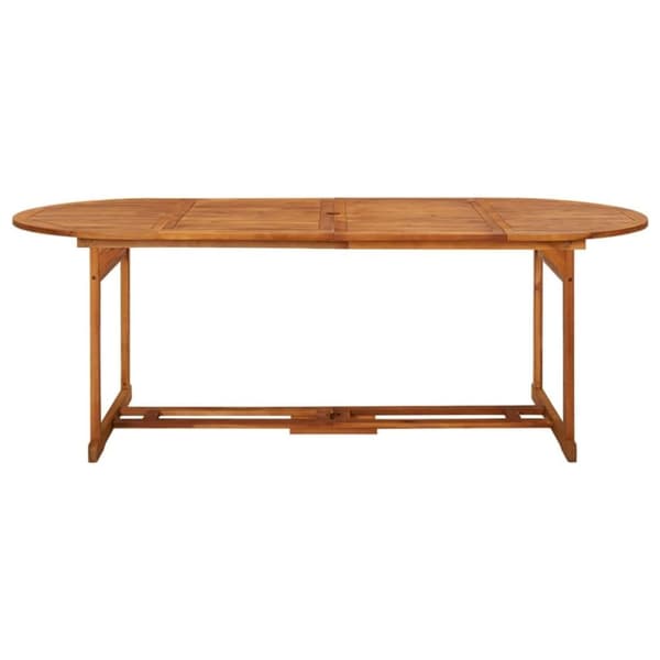 vidaXL Utendørs spisebord 220x90x75 cm heltre akasie