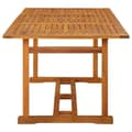 Miniatyrbilde 3 av 6: vidaXL Utendørs spisebord 180x90x75 cm heltre akasie
