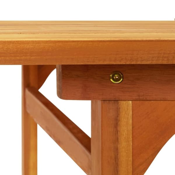 vidaXL Utendørs spisebord 180x90x75 cm heltre akasie