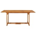 Miniatyrbilde 2 av 6: vidaXL Utendørs spisebord 180x90x75 cm heltre akasie