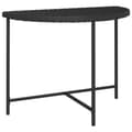 Miniatyrbillede 1 af 10: vidaXL havebord 100x50x75 cm polyrattan sort