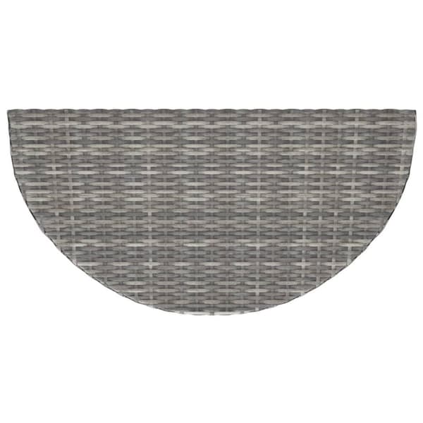 vidaXL havebord 100x50x75 cm polyrattan grå