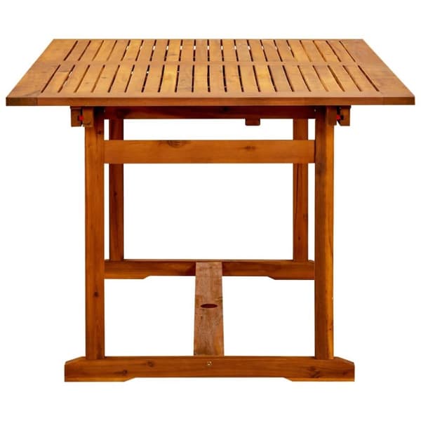 vidaXL havebord (150-200)x100x75 cm massivt akacietræ