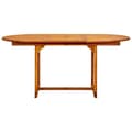 Miniatyrbillede 5 af 9: vidaXL havebord (120-170)x80x75 cm massivt akacietræ