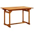Miniatyrbilde 4 av 8: vidaXL Utendørs spisebord (120-170)x80x75 cm heltre akasie