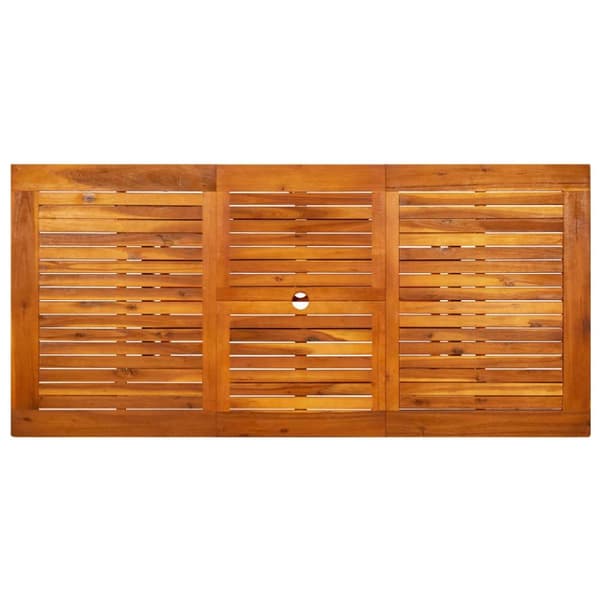 vidaXL Utendørs spisebord (120-170)x80x75 cm heltre akasie