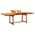 Miniatyrbillede 1 af 9: vidaXL havebord (160-240)x100x75 cm massivt akacietræ