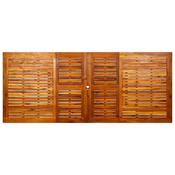 vidaXL Trädgårdsbord (160-240)x100x75 cm massivt akaciaträ