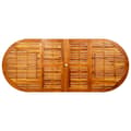 Miniatyrbilde 8 av 9: vidaXL Utendørs spisebord (160-240)x100x75 cm heltre akasie