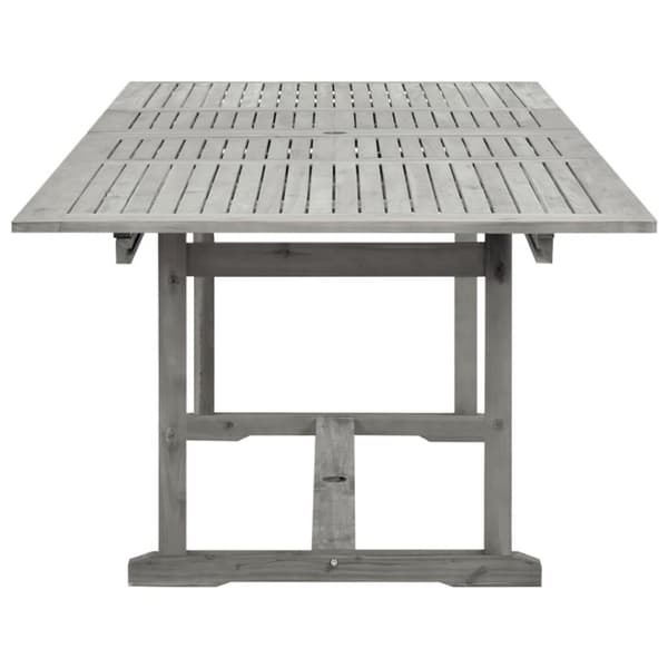 vidaXL Utendørs spisebord (160-240)x100x75 cm heltre akasie