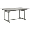 Miniatyrbillede 3 af 9: vidaXL havebord (160-240)x100x75 cm massivt akacietræ