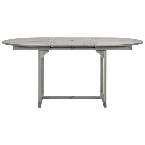 vidaXL havebord (120-170)x80x75 cm massivt akacietræ