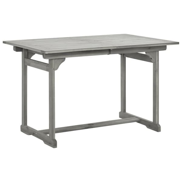vidaXL Utendørs spisebord (120-170)x80x75 cm heltre akasie