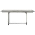 Miniatyrbilde 5 av 8: vidaXL Utendørs spisebord (120-170)x80x75 cm heltre akasie