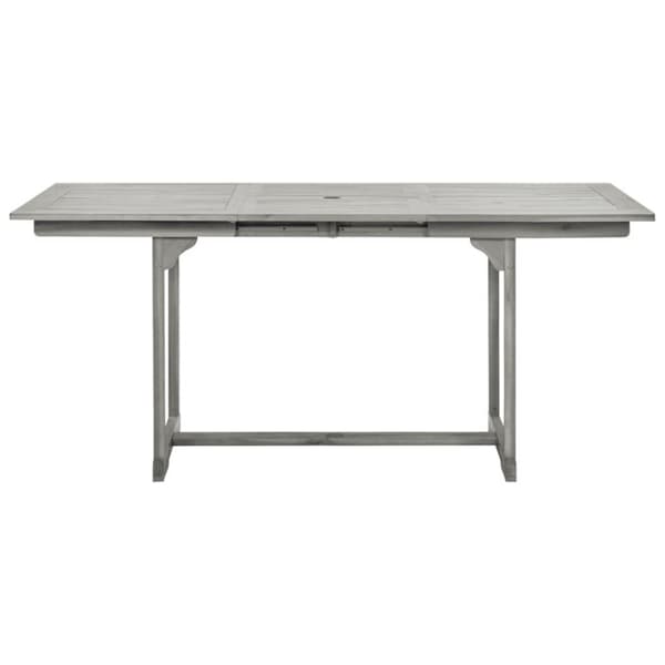 vidaXL Utendørs spisebord (120-170)x80x75 cm heltre akasie