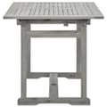 Miniatyrbilde 6 av 8: vidaXL Utendørs spisebord (120-170)x80x75 cm heltre akasie