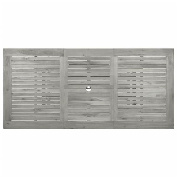 vidaXL Utendørs spisebord (120-170)x80x75 cm heltre akasie