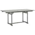 Miniatyrbilde 2 av 8: vidaXL Utendørs spisebord (120-170)x80x75 cm heltre akasie