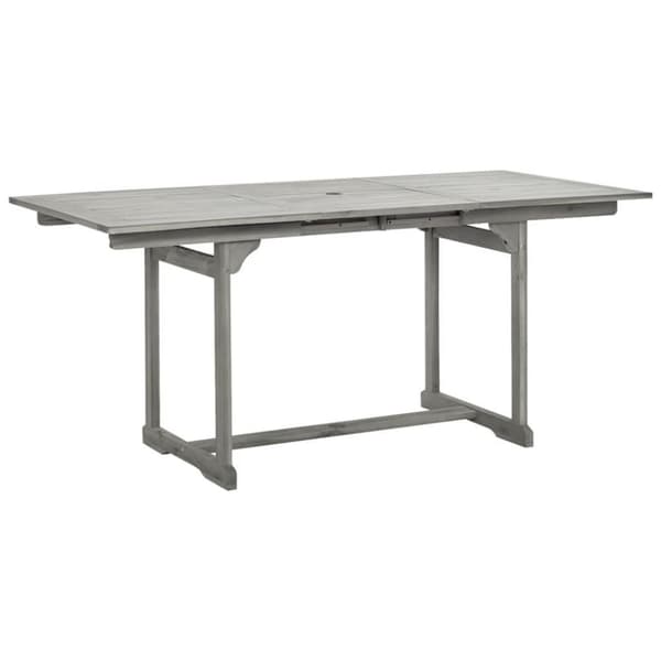 vidaXL Utendørs spisebord (120-170)x80x75 cm heltre akasie