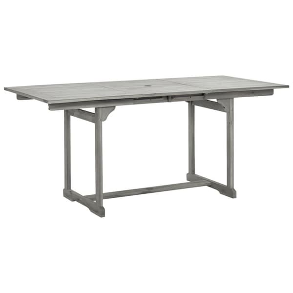 vidaXL havebord (120-170)x80x75 cm massivt akacietræ