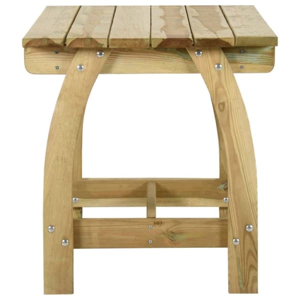 vidaXL Trädgårdsbord 110x74x75 cm impregnerad furu