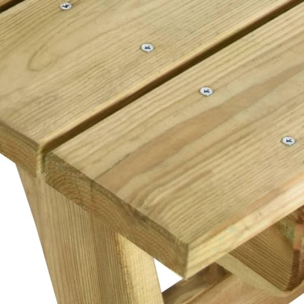 vidaXL Trädgårdsbord 110x74x75 cm impregnerad furu