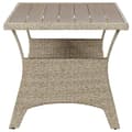 Miniatyrbillede 3 af 7: vidaXL havebord 120x70x66 cm polyrattan grå