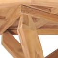 Miniatyrbild 5 av 7: vidaXL Trädgårdsbord Ø110x75 cm massiv teak