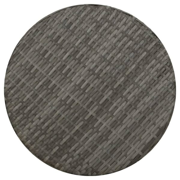 vidaXL tebord 45 cm polyrattan grå