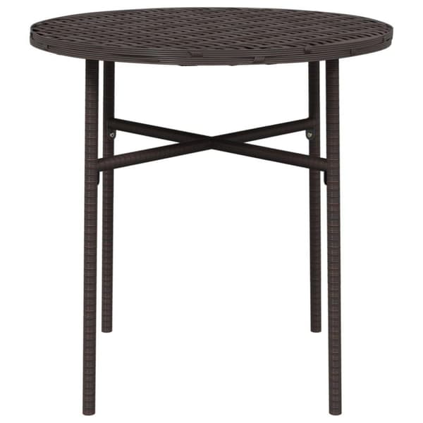 vidaXL Tebord brun 45 cm polyrotting