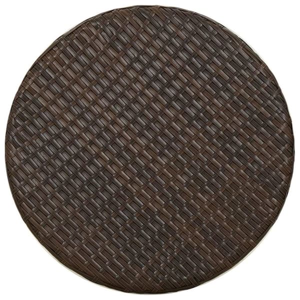 vidaXL Tebord brun 45 cm polyrotting