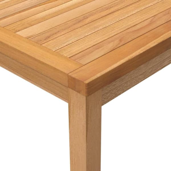 vidaXL Trädgårdsbord 110x110x77 cm massiv teak