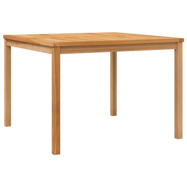vidaXL Trädgårdsbord 110x110x77 cm massiv teak