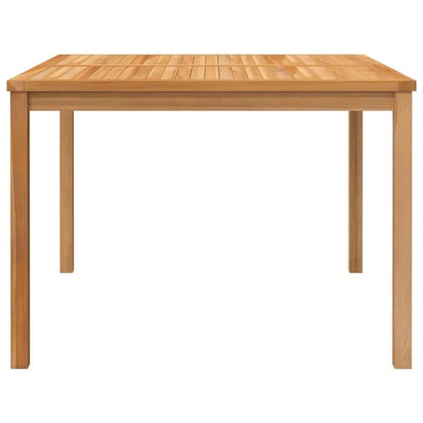 vidaXL havebord 110x110x77 cm massivt teaktræ