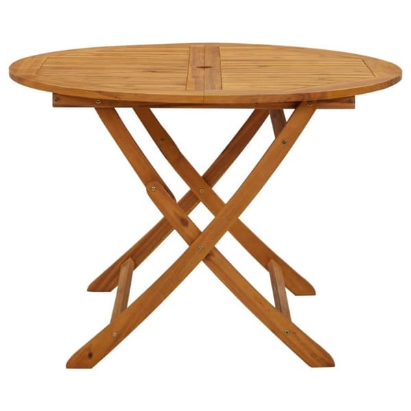 vidaXL foldbart havebord 110 cm massivt akacietræ