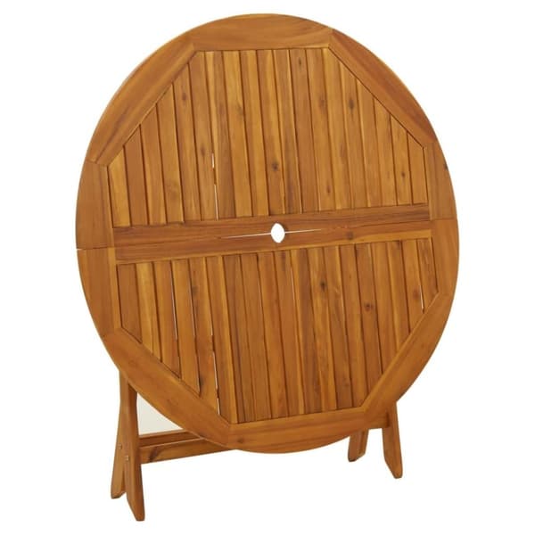 vidaXL Sammenleggbart hagebord 110 cm heltre akasie