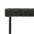 Miniatyrbillede 4 af 6: vidaXL havebord 109x107x74 cm polyrattan og glas sort