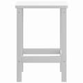 Miniatyrbilde 4 av 9: vidaXL Adirondack hagebord hvit 38x38x46 cm HDPE