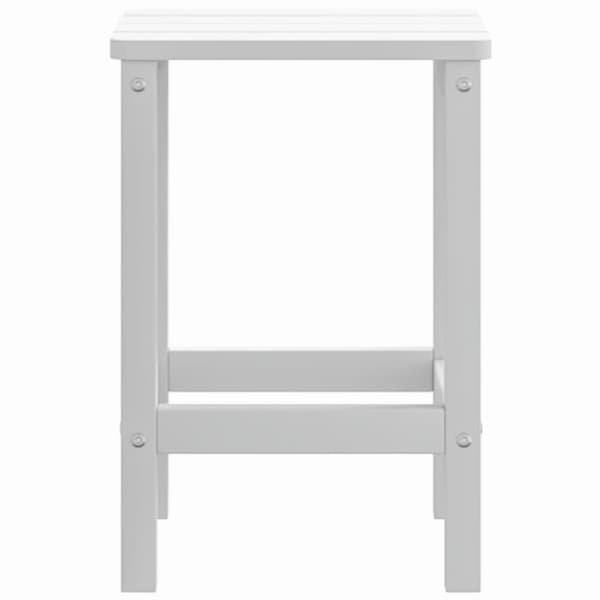 vidaXL Adirondack hagebord hvit 38x38x46 cm HDPE