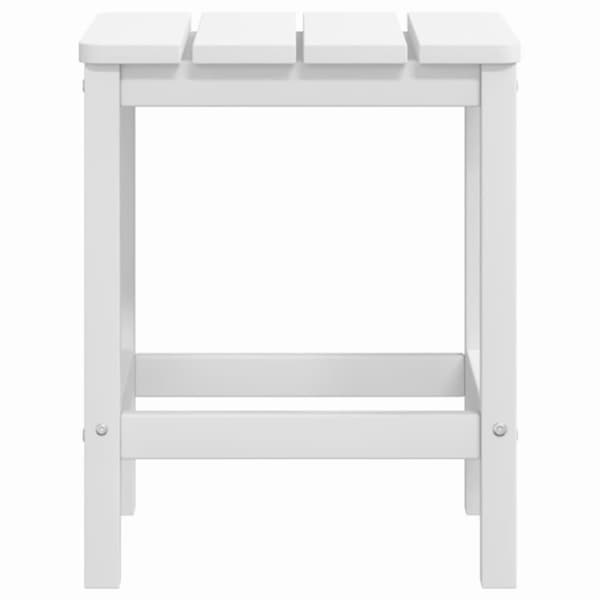vidaXL Adirondack hagebord hvit 38x38x46 cm HDPE