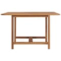 Miniatyrbilde 3 av 8: vidaXL Utendørs spisebord 110x110x75 cm heltre teak