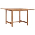 Miniatyrbilde 8 av 8: vidaXL Utendørs spisebord 110x110x75 cm heltre teak