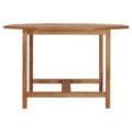 Miniatyrbilde 3 av 8: vidaXL Utendørs spisebord 110x110x75 cm heltre teak