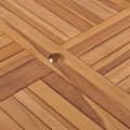 Miniatyrbilde 5 av 8: vidaXL Utendørs spisebord 110x110x75 cm heltre teak