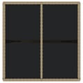 Miniatyrbillede 5 af 9: vidaXL havebord 109x107x74 cm polyrattan og glas beige
