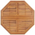 Miniatyrbilde 4 av 8: vidaXL Sammenleggbart hagespisebord 110x110x75 cm heltre teak