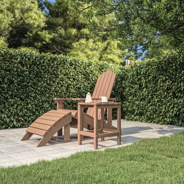 vidaXL Adirondack puutarhapöytä ruskea 38x38x46 cm HDPE