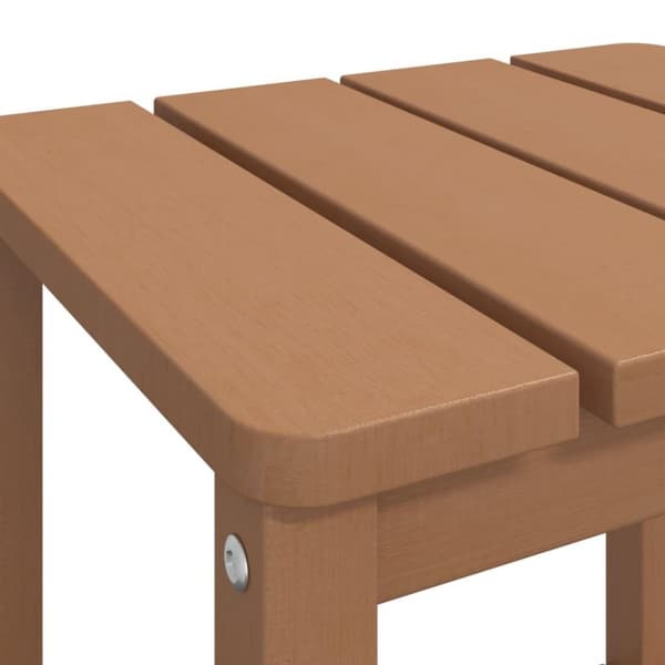 vidaXL Adirondack puutarhapöytä ruskea 38x38x46 cm HDPE