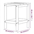 Pikkukuva 7 / 9: vidaXL Adirondack puutarhapöytä ruskea 38x38x46 cm HDPE