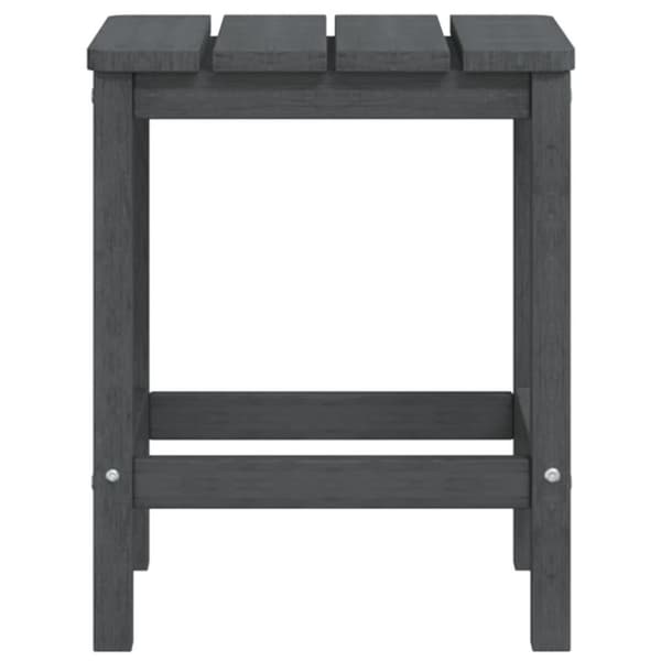 vidaXL Adirondack hagebord antrasitt 38x38x46 cm HDPE